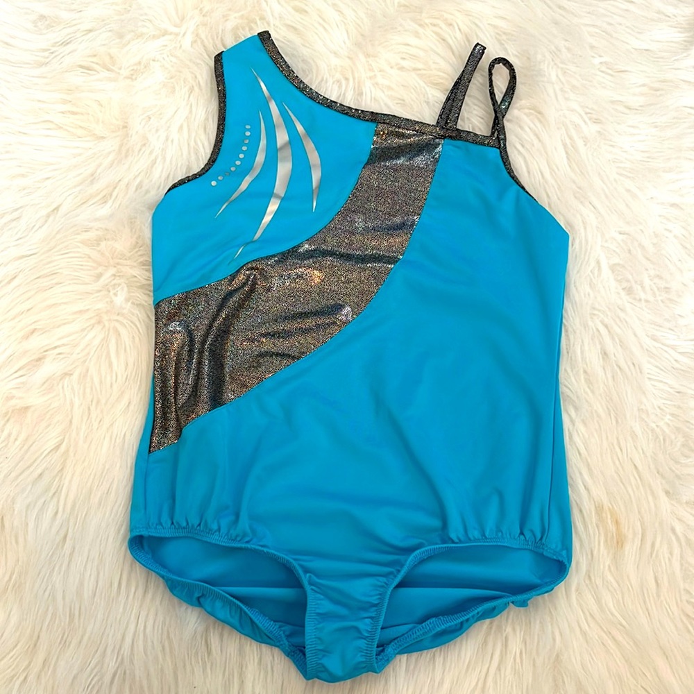 Girls L/G (10-12) Blue Leotard
